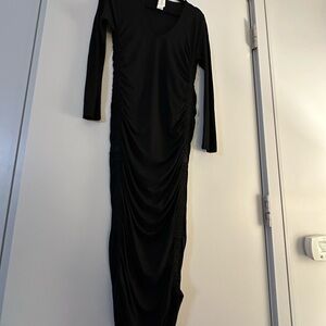 Zero + Maria Cornejo Elegant Black Long Sleeve Dress